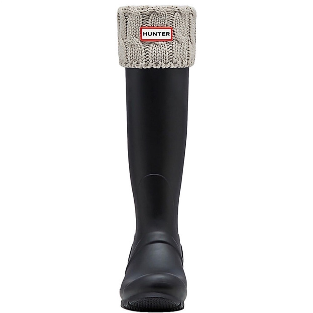 Tall Hunter rain boot stitch cable y’all boot sock